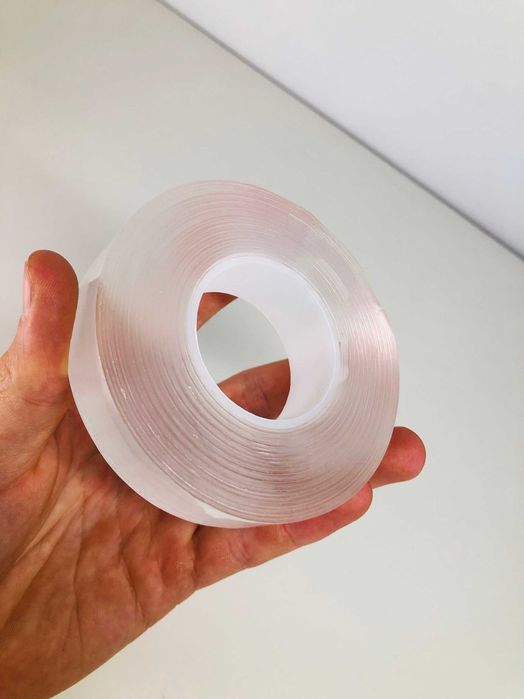 Wodoodporna taśma dwustronna wielokrotnego użytku 5m – przezroczysta