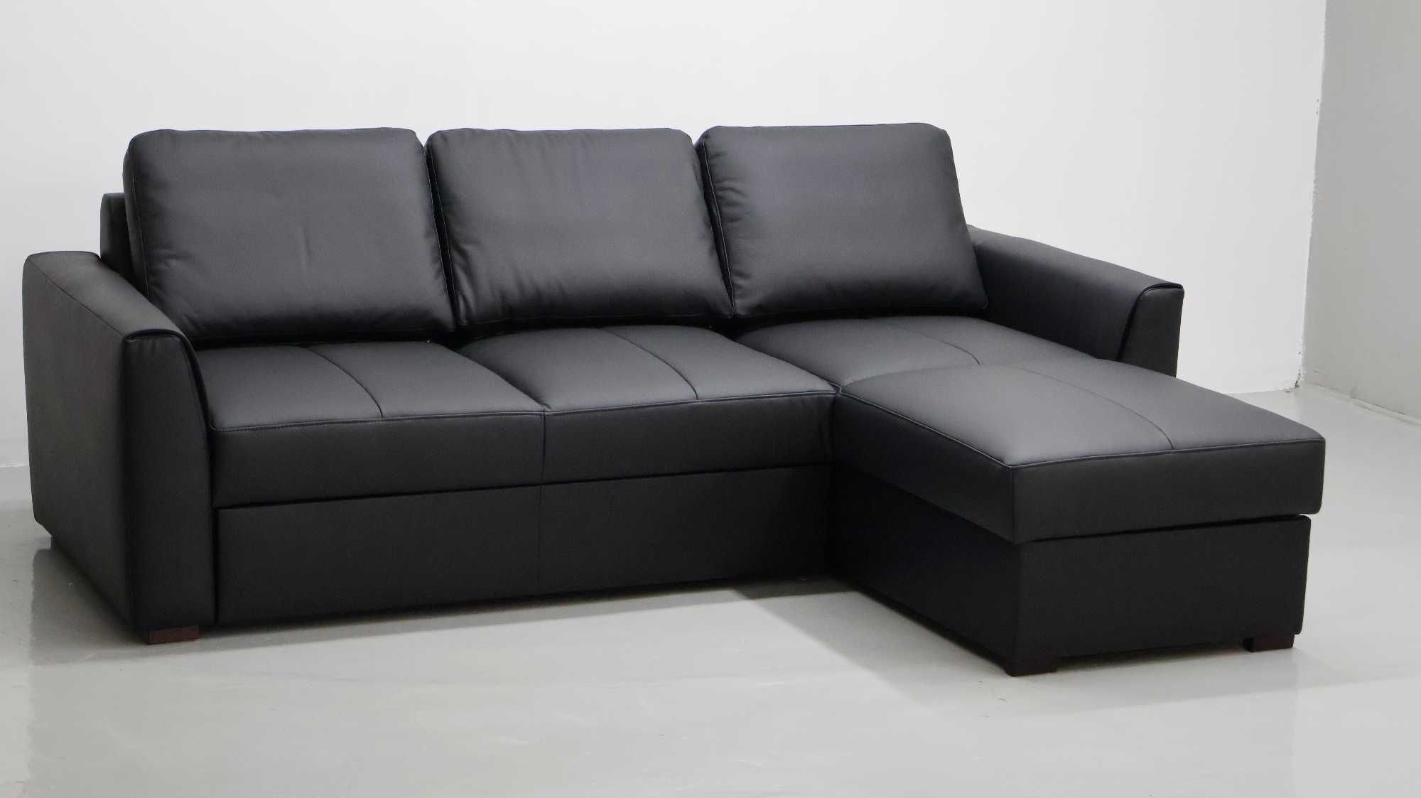 LZW skóra naturalna narożnik funkcja spania pojemnik 6605 sofa  rogówk