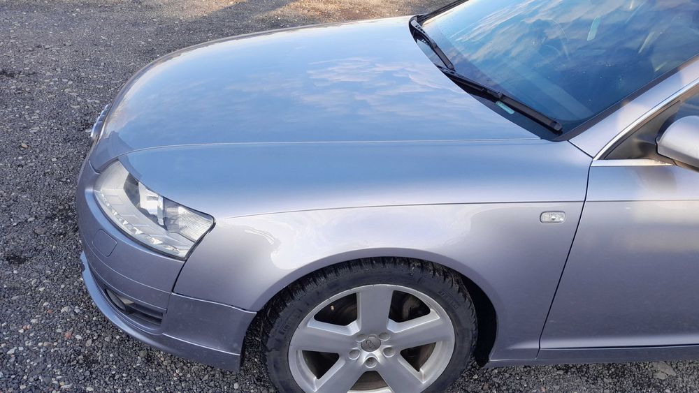 Maska przód pokrywa silnika kompletna idealna AUDI A6 C6 Kolor: LY7H