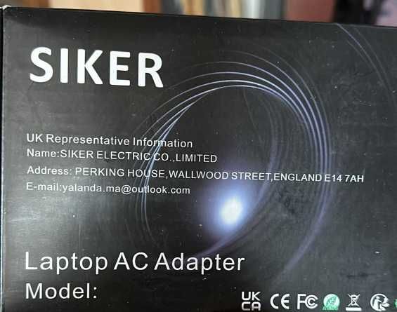 Adapter Ładowarka Siker 65W laptop