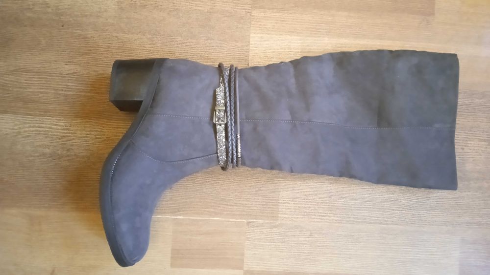 Сапоги женские искусственный замш