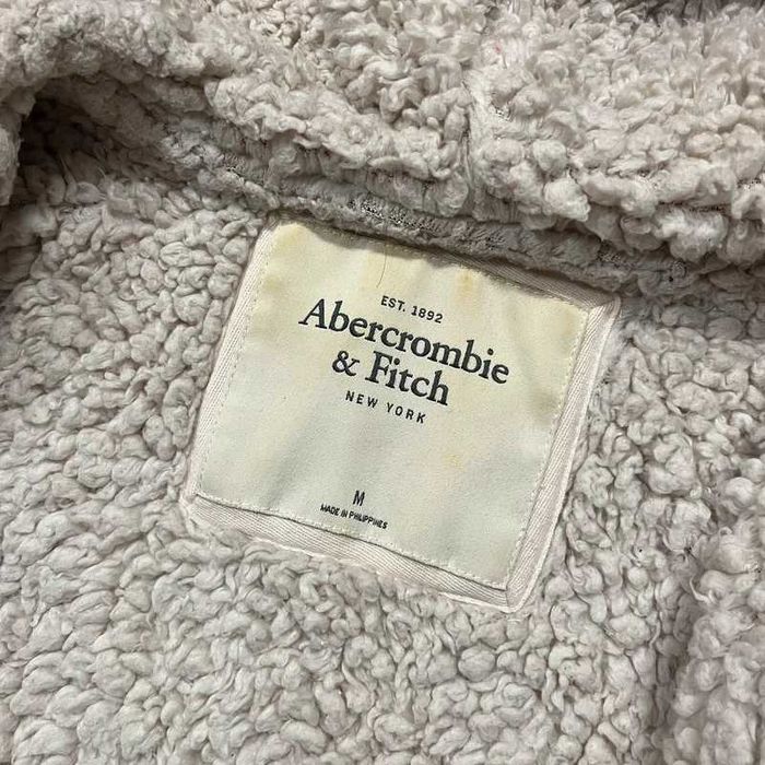 Vintage Bluza Abercrombie & Fitch Sherpa Zip Up Hoodie Coquette Y2K