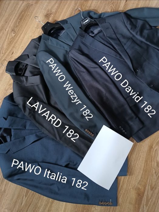 garnitur Lavard spodnie marynarka wzrost 182 wełna wiskoza