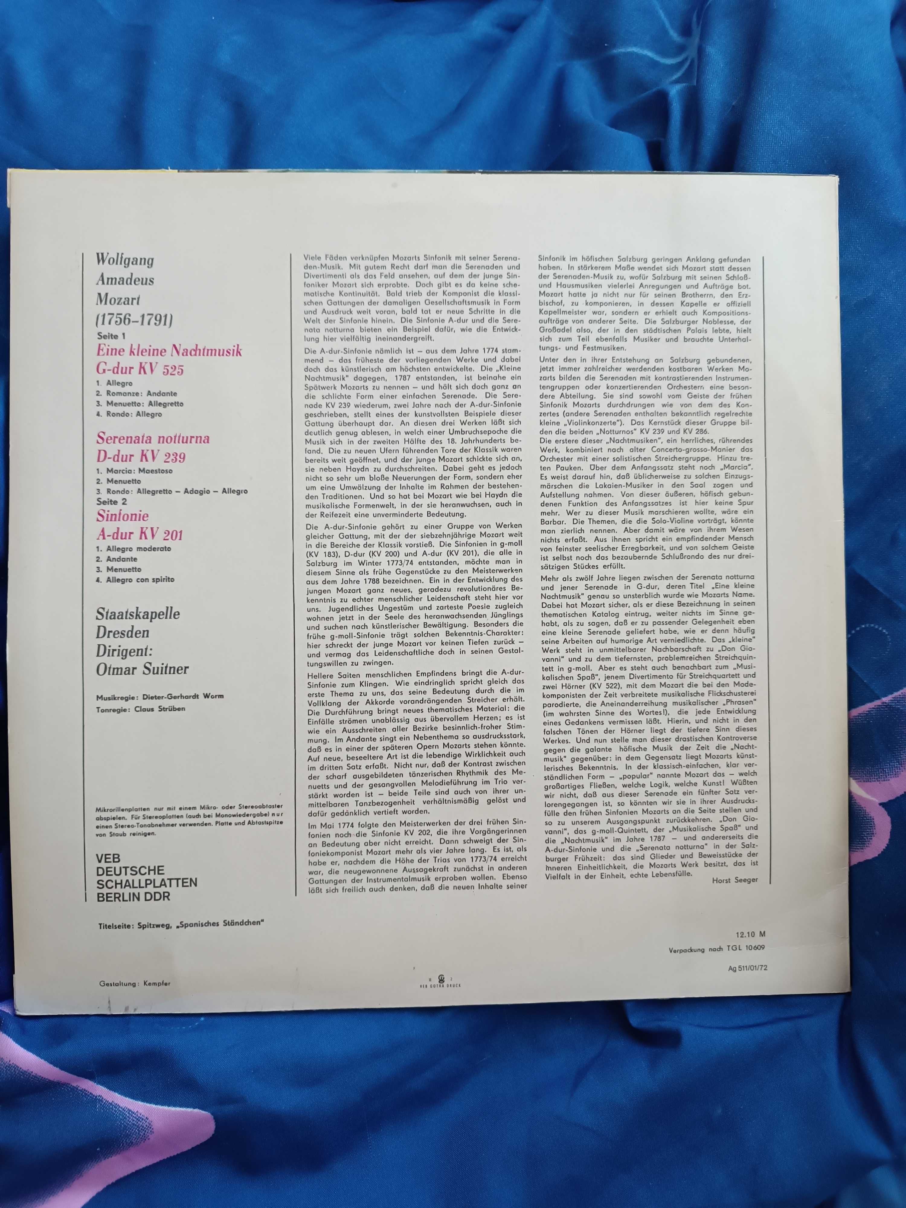 LP / Mozart - Eine Kleine Nachtmusik i inne (vinyl)