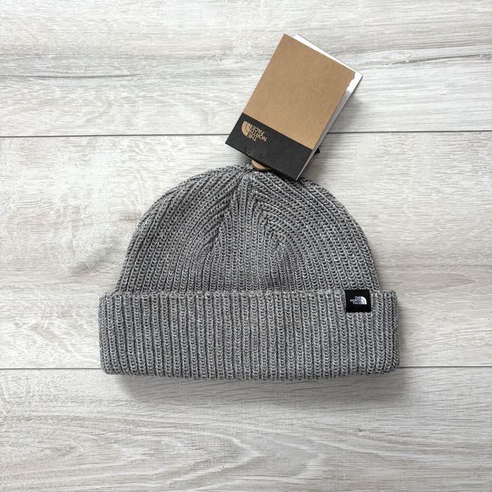 Czapka zimowa beanie the north face tnf fisherman złodziejka szara