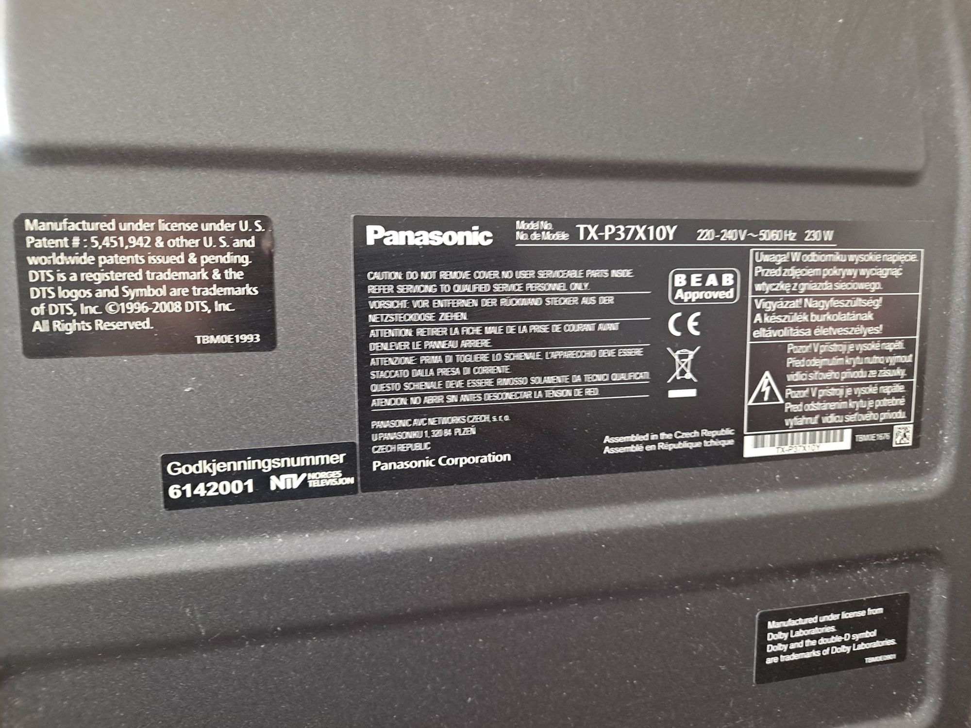 Telewizor plazmowy Panasonic