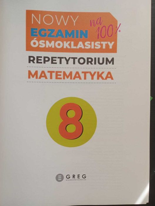 Zestaw Repetytorium Matematyka i Polski 8klas egzamin