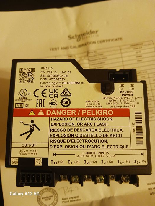 Schneider PowerLogic PM5110 Analizator jakości zasilania  METSEPM5110