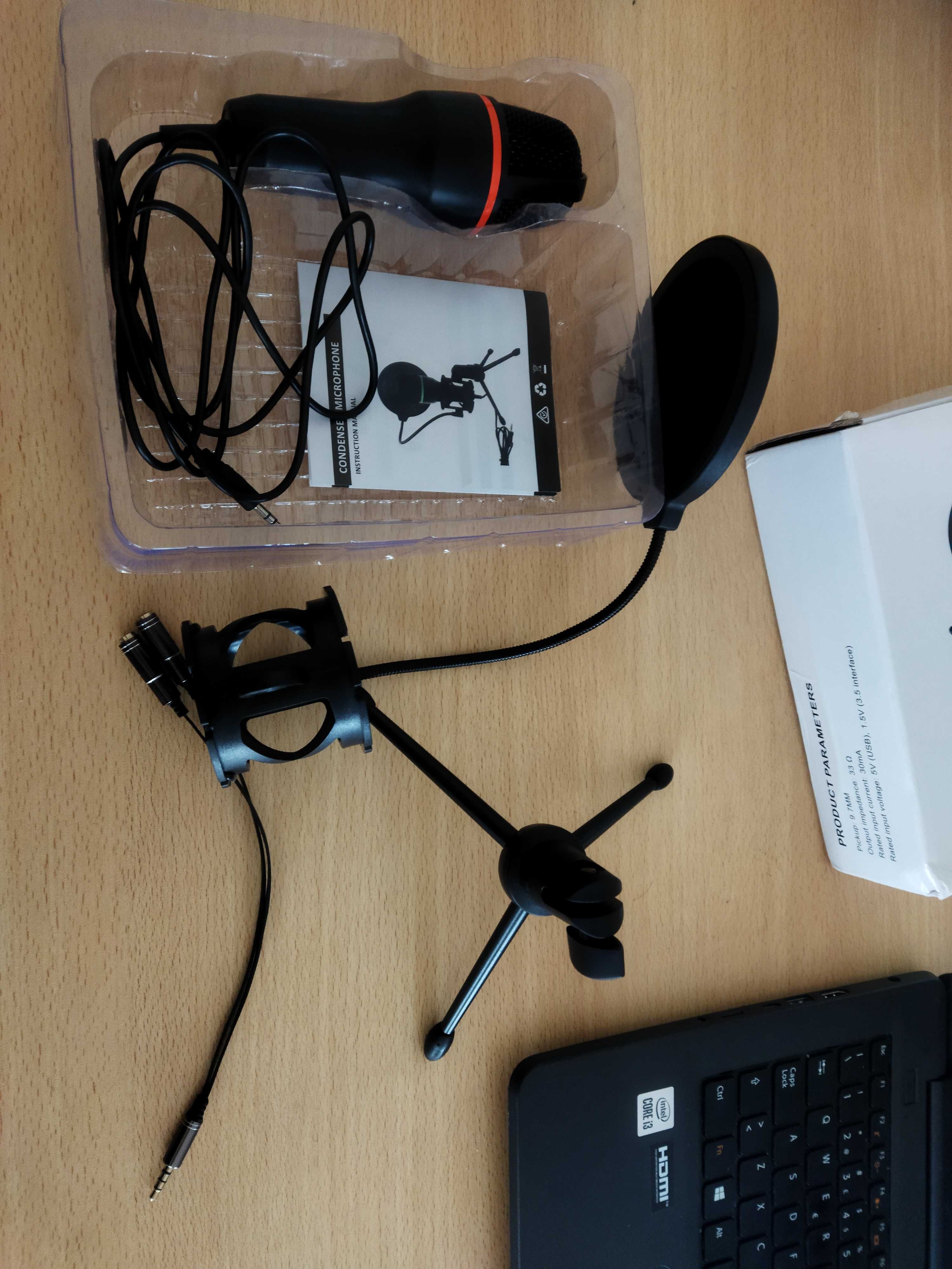 microfone para fazer streaming com adatptador de 3.5