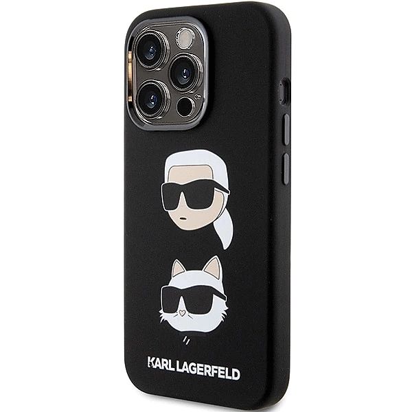 Etui Karl Lagerfeld Silicone Karl&Choupette Head na iPhone 15 Pro Max