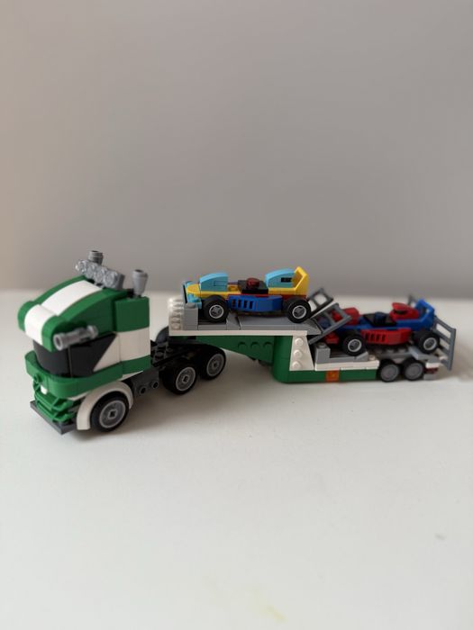 Lego kreator 3w1, 7+ laweta, dzwig i lodz