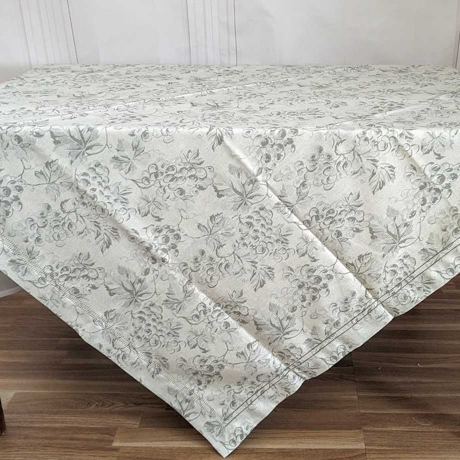 Toalha de mesa quadrada, Jacquard, Uvas, meio linho, Nova