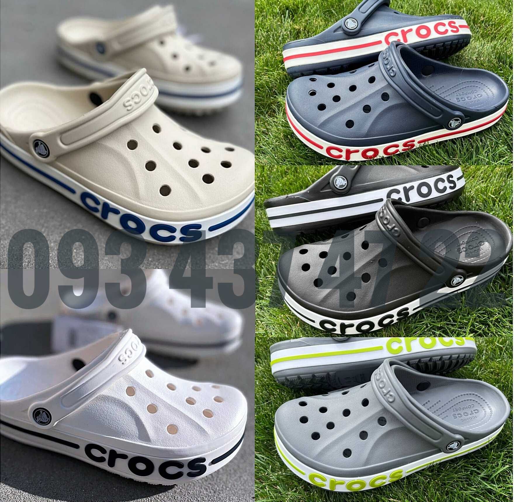 Crocs Bayaband Clog Crocs Bayaband Clog Charcoal Black White Navy Bone