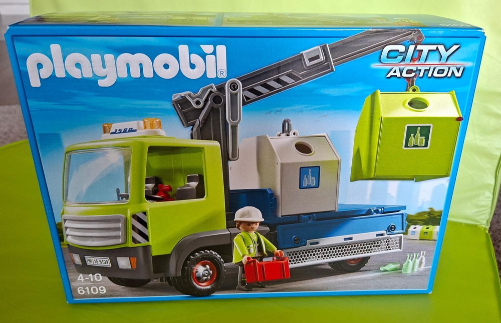 PLAYMOBIL 6109 Śmieciarka na szkło z kontenerami