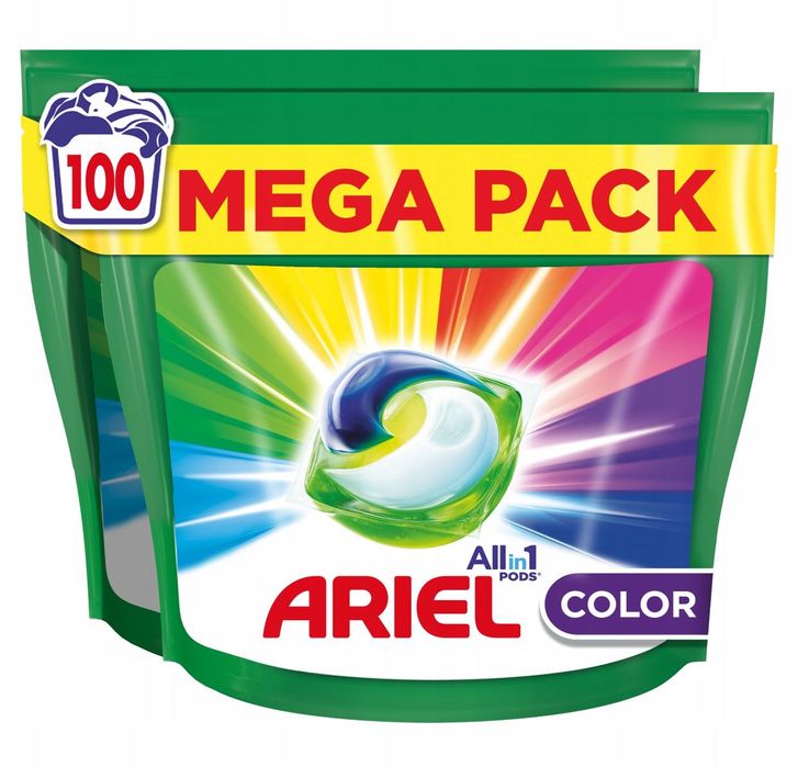 Ariel All-in-1 PODS Kapsułki do prania Color Clean 100 prań