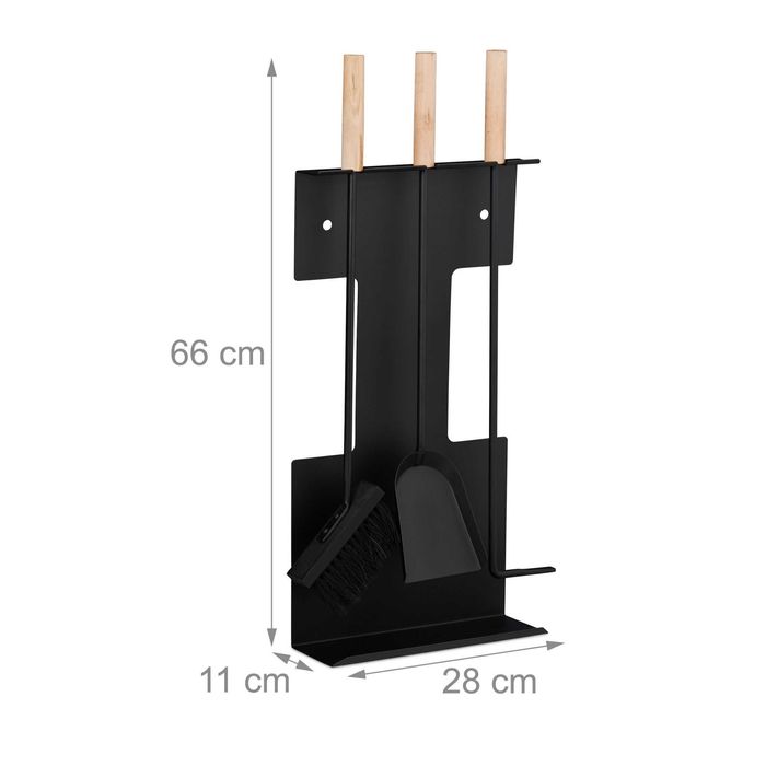 Zestaw przybory akcesoria do kominka 4w1