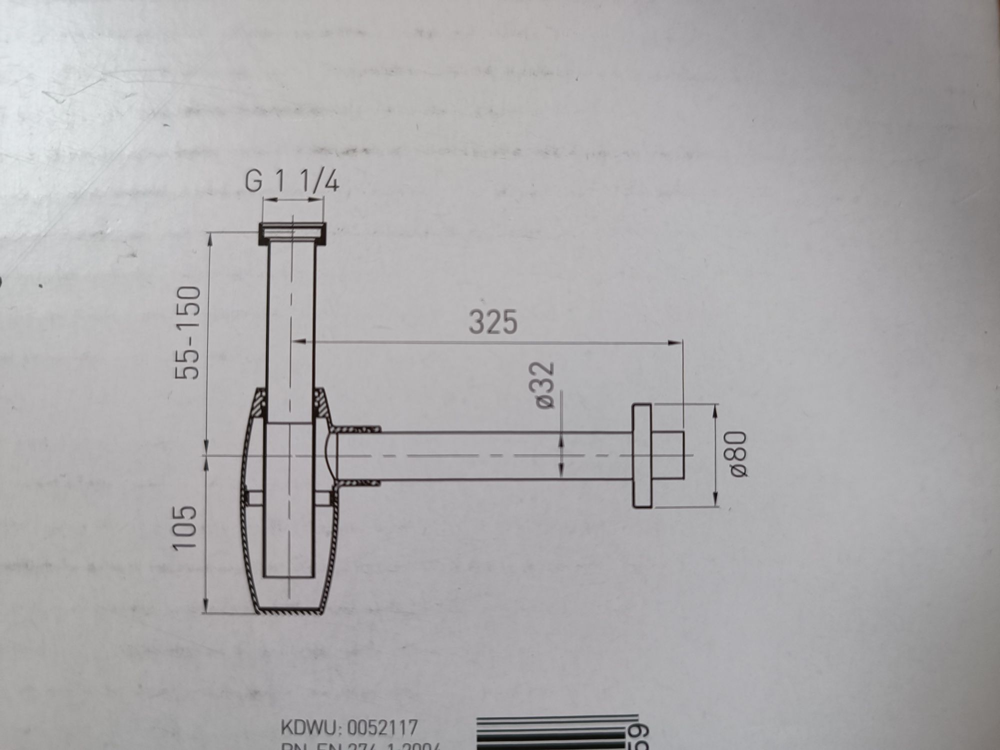 Syfon butelkowy Ferro oval s286
