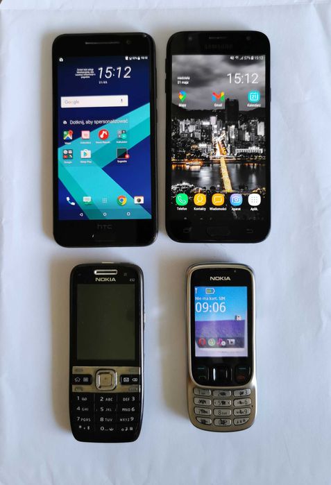 Samsung Galaxy J5 2017, HTC One A9, Nokia 6303i classic, Nokia E52