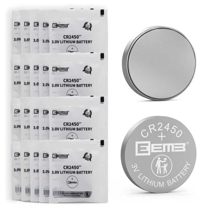 Pilhas lítio 3.0v CR2450 - 20 unidades