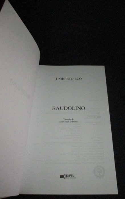 Livro Baudolino Umberto Eco Difel