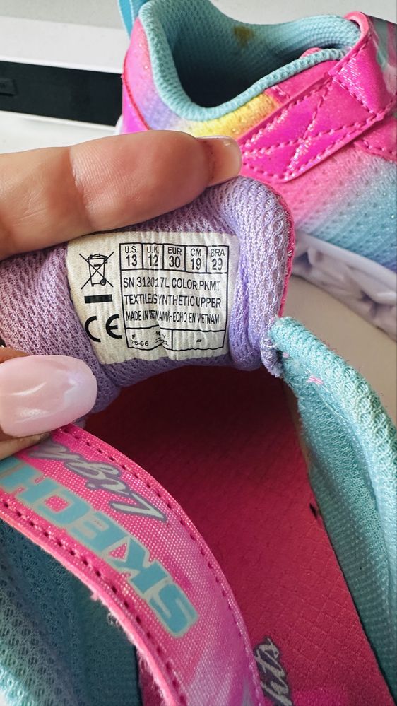 Buty świecące dla dziewczynki Sketchers