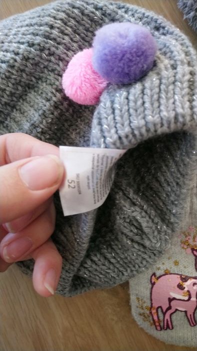 Rękawiczki małe jeden palec i czapka