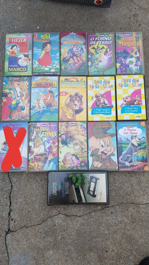 Cassetes vhs bom estado
