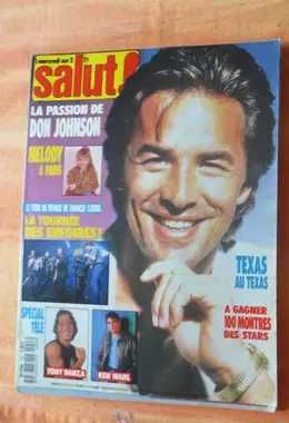 Revista Música  Salut Don Jonsom 1989 c/ posters Ken Wakl e Tonu Danza
