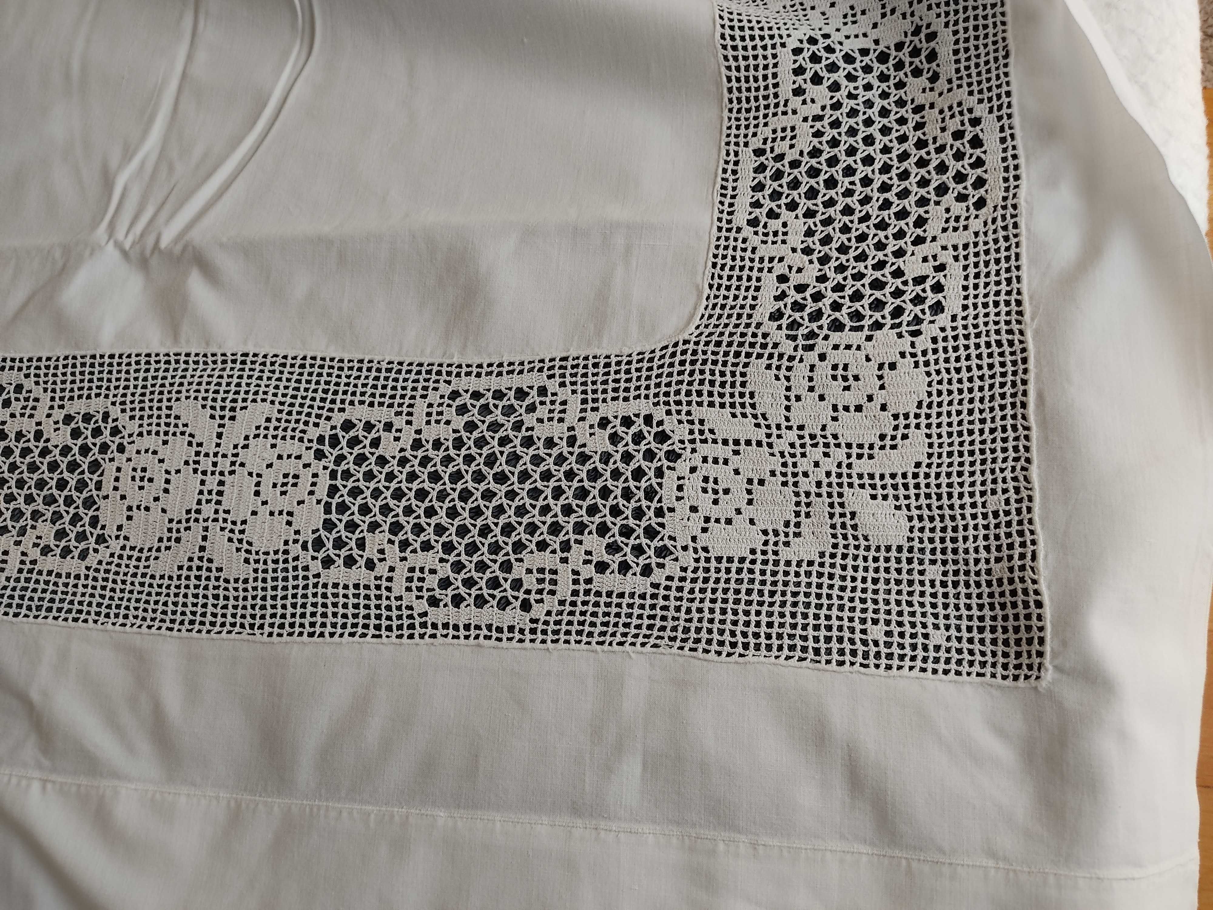 Lençóis antigos de renda cama casal
