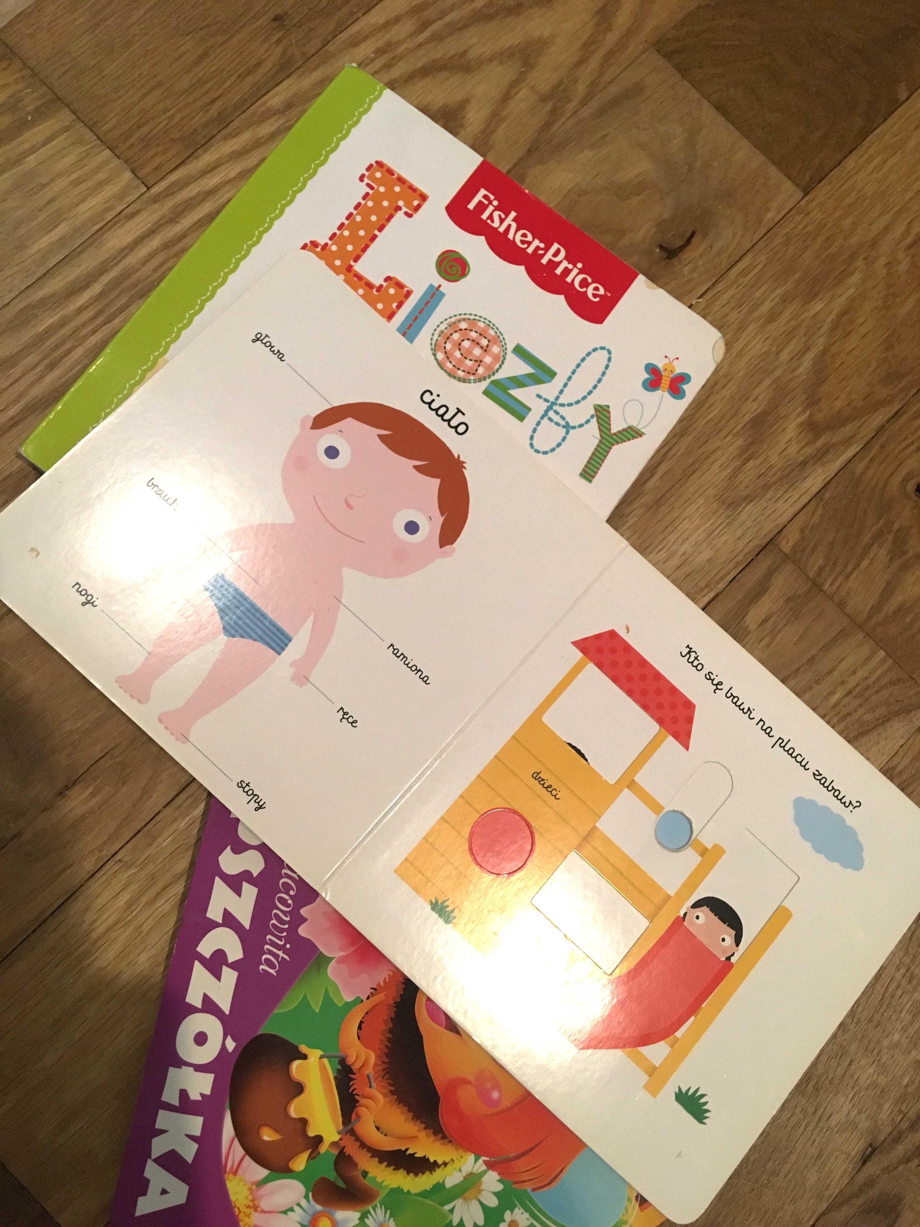 Komplet książeczek edukacyjnych- Pierwsze słowa, Fisher Price Liczby.