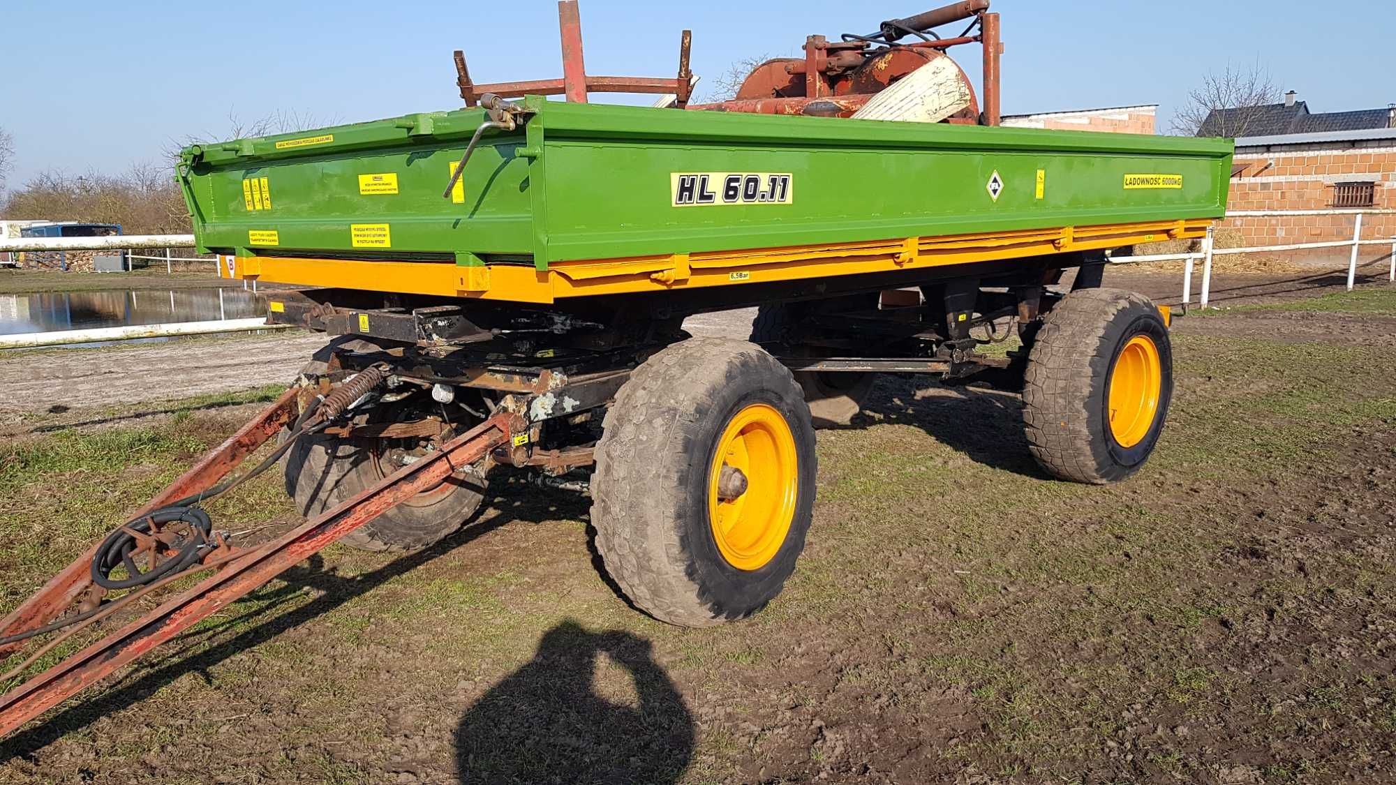 Przyczepa wywrotka HL6011.,kultywator,agregat,transport
