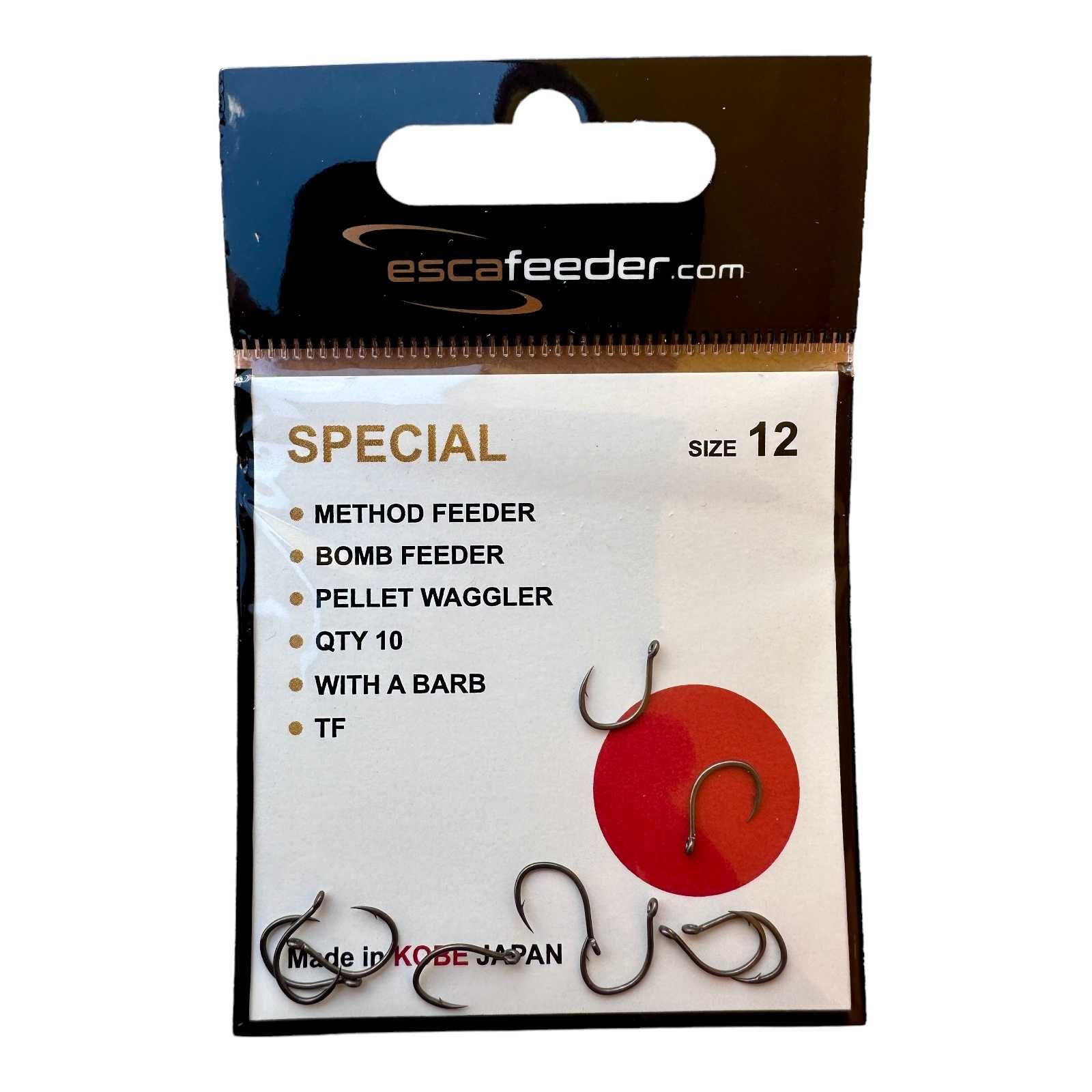 Haczyki METHOD FEEDER z zadziorem ESCA FEEDER SPECIAL r.12 (10szt)