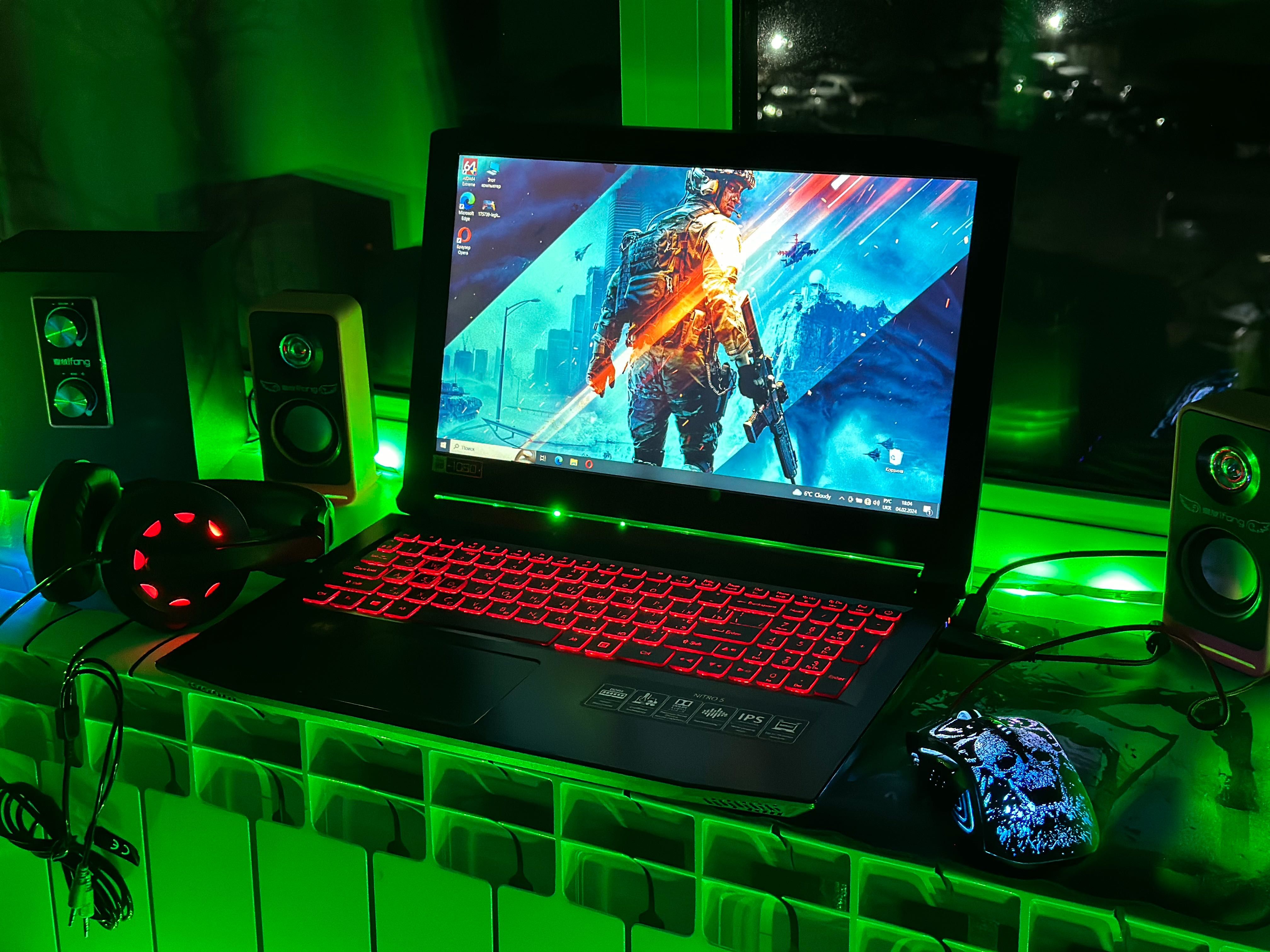 Ігровий Потужний ACER NITRO 5/Ryzen 5/RX 560X/RAM8gb/SSD256