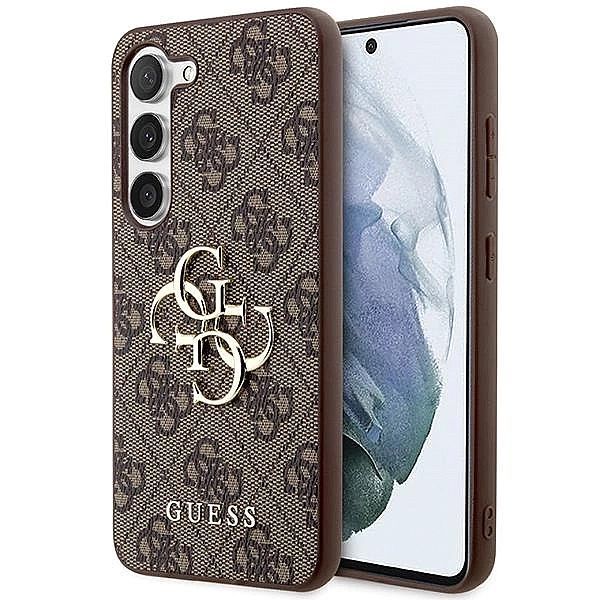 Etui Guess 4g Big Metal Logo na Samsung Galaxy S23 Fe - brązowe
