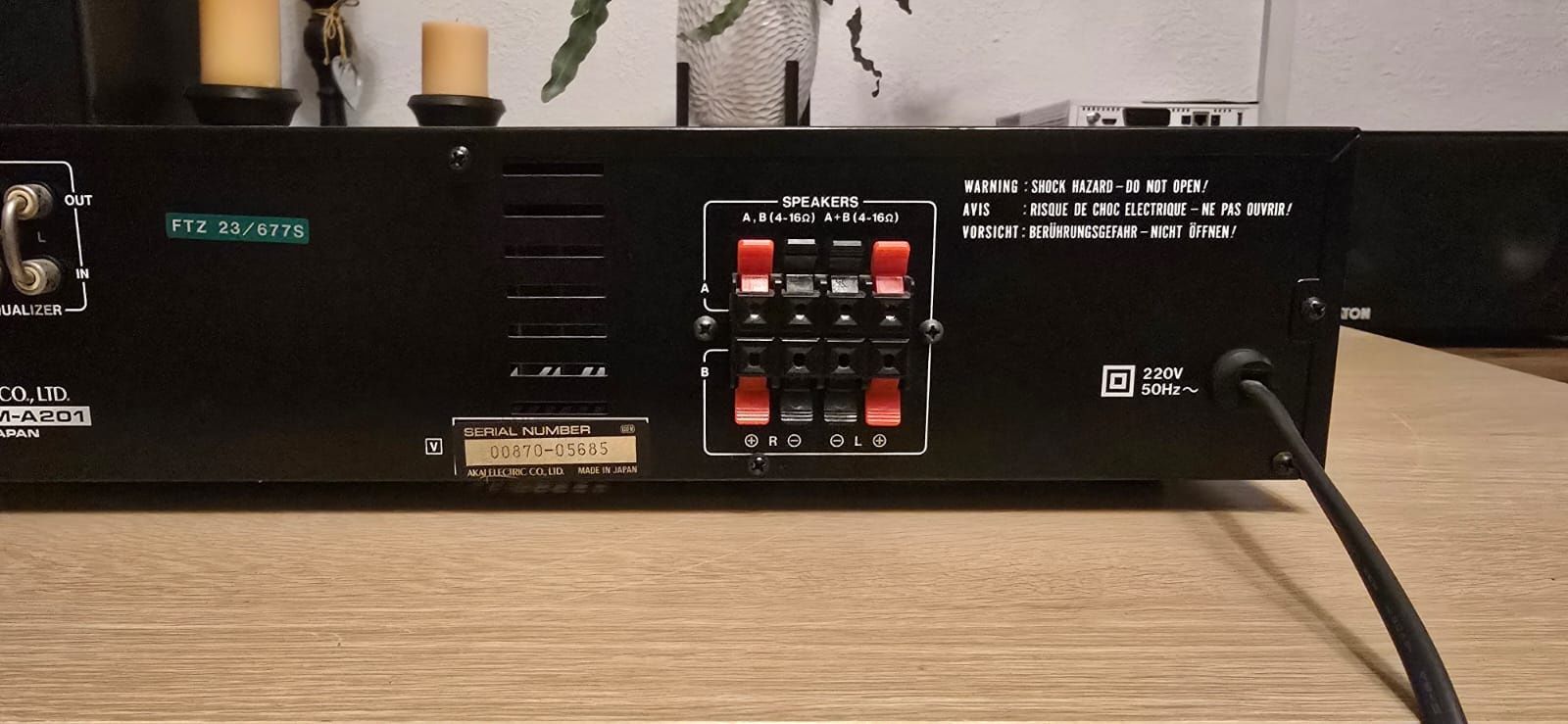 Wieża Akai HiFi Gramofon Tuner Wzmacniacz AM-A201  AT-A301 AP-X1