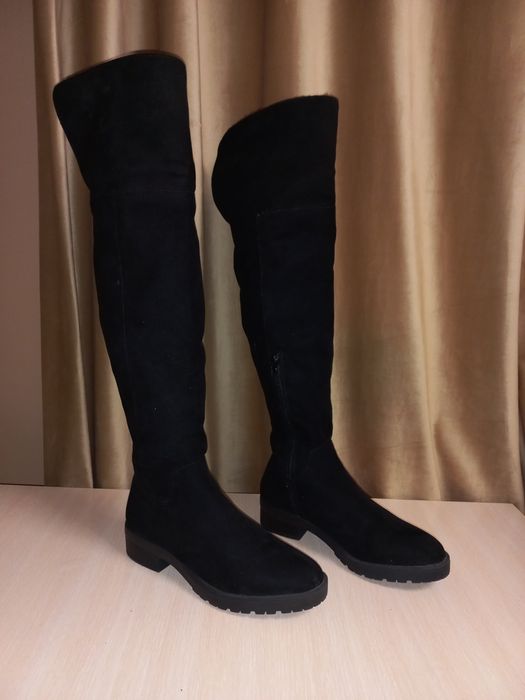 Ботфорти, Ботфорти замшеві, Сапоги, Ботинки