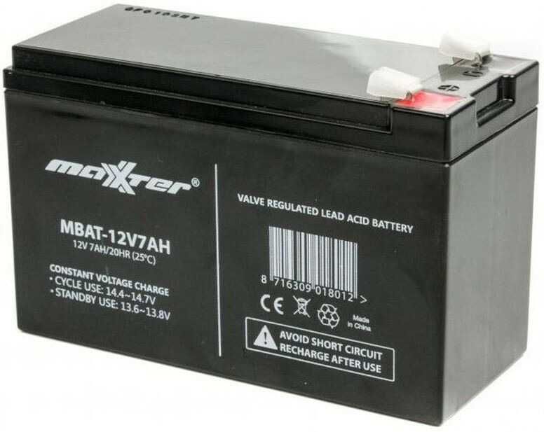 Акумулятор 12V 7A Maxxter