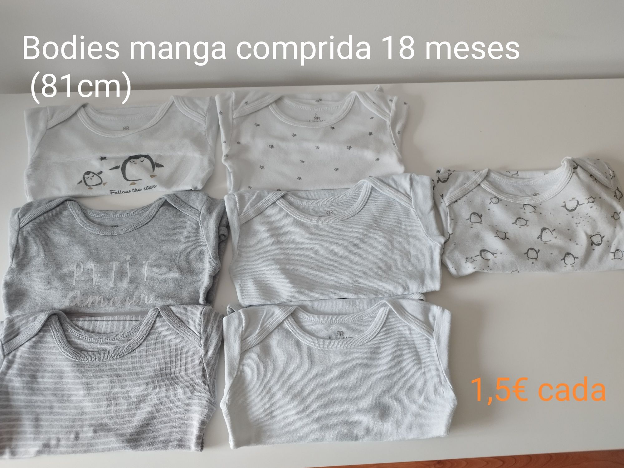 Babygrows, bodies e babetes dos 12 aos 24 meses