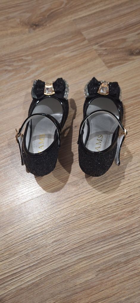 Buty Błyszczące pantofelki baleriny 18,7cm rozmiar 29