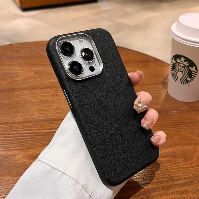 шкіряний Чохол Iphone 15 Pro MagSafe чехол кожаный бампер PU кожа