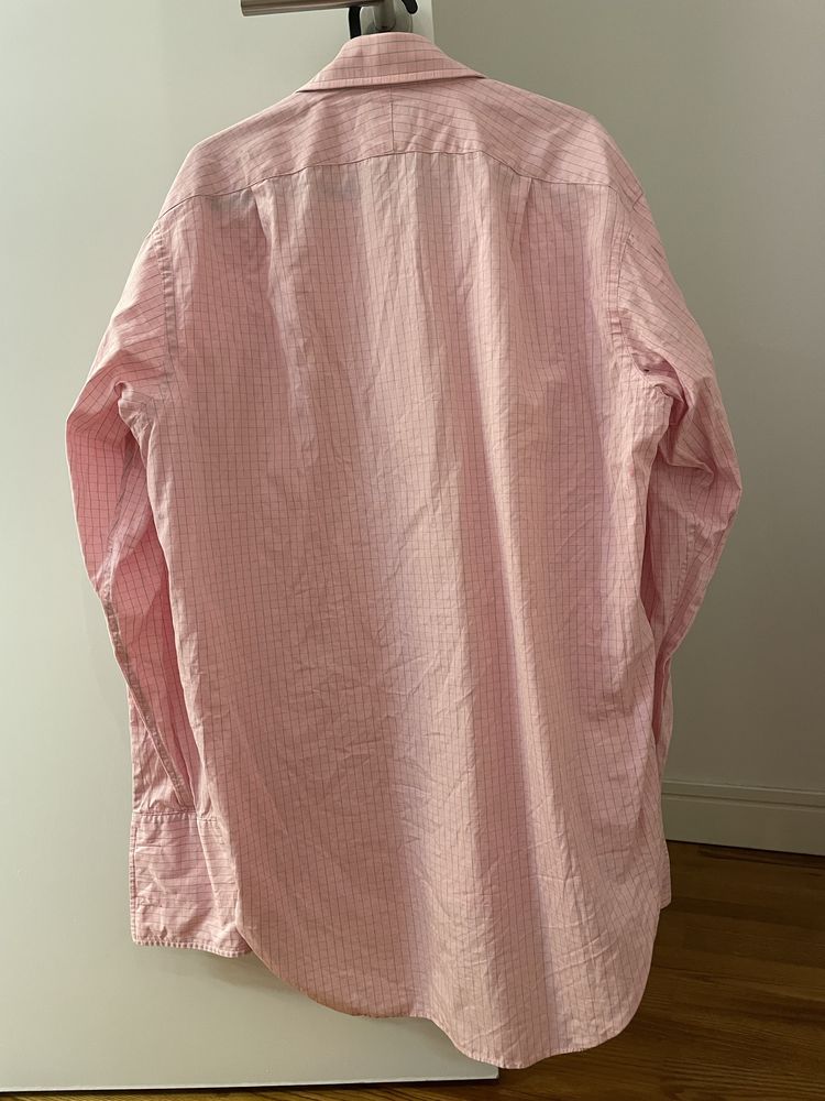 Różowa koszula na spinki TM Lewin M