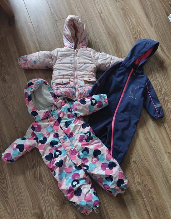 Kombinezon kurtka ubrania na zimę dla dziewczynki