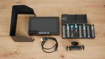 Monitor Andycine 4K + akumulatory + ładowarka + kabel HDMI + uchwyt