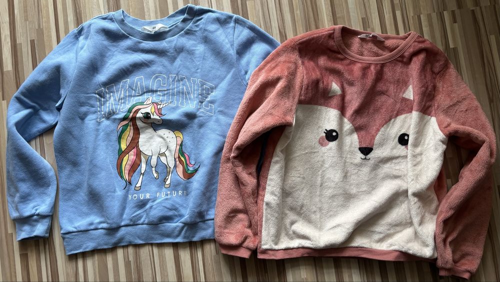 Paka ciuszki r.134/140 (10szt) bluzy, swetry, softshell, golf