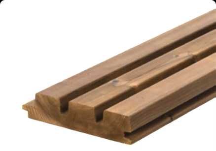 TERMO SOSNA deska elewacyjna,tarasowa lamele trio. Art Wood Ostróda