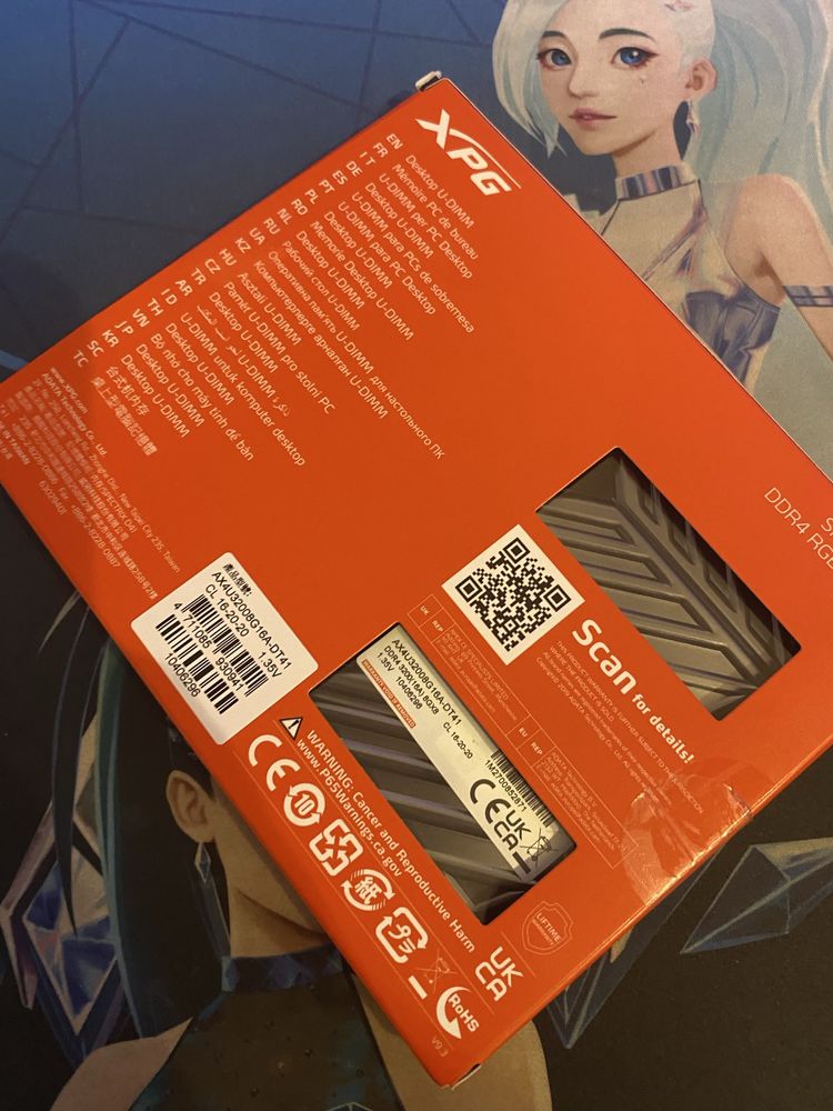 Pamięć RAM Adata XPG Spectrix D41 DDR4 16GB (2 x 8GB) 3200 CL16 Czarny