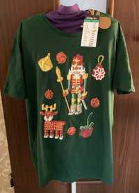 Sinsay Koszulka Tishirt męski zielony rozmiar XL nowa