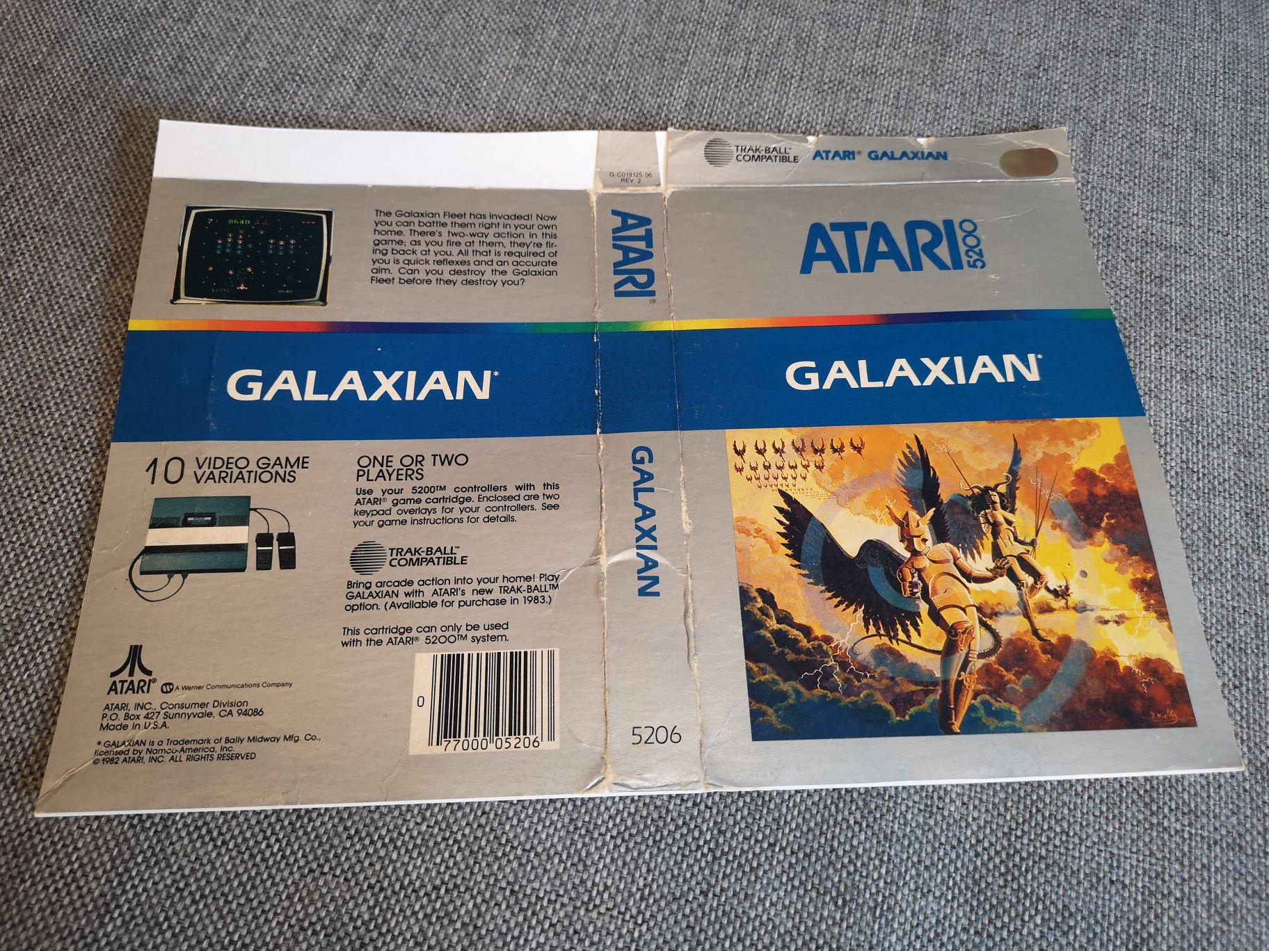 Galaxian ATARI 5200 gra +instrukcja (RETRO 1982) rzadkość na rynku