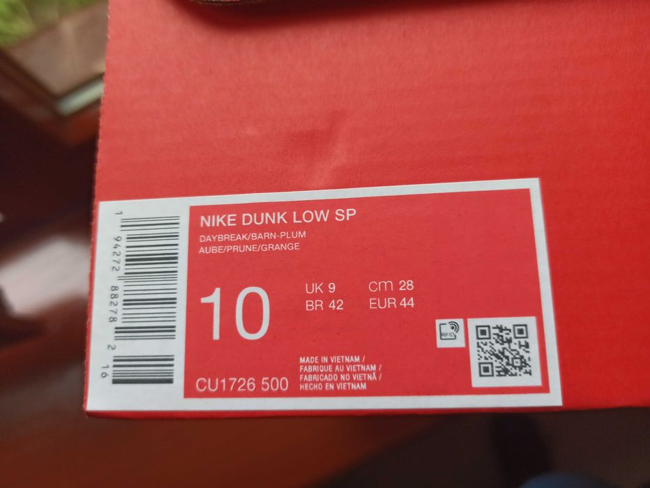 (r. 44- US10) Nike Dunk Low Plum (2020/2024) CU1726,-500