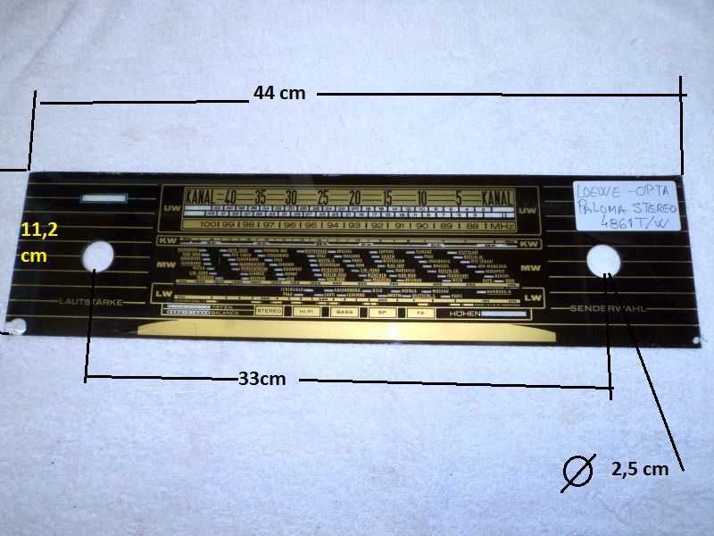 Quadrantes rádios antigos, escalas - Philips Blaupunkt e outras marcas